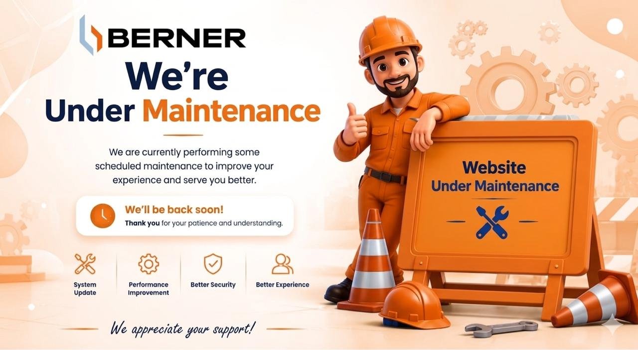 Berner.lk Under Maintenance - Desktop View