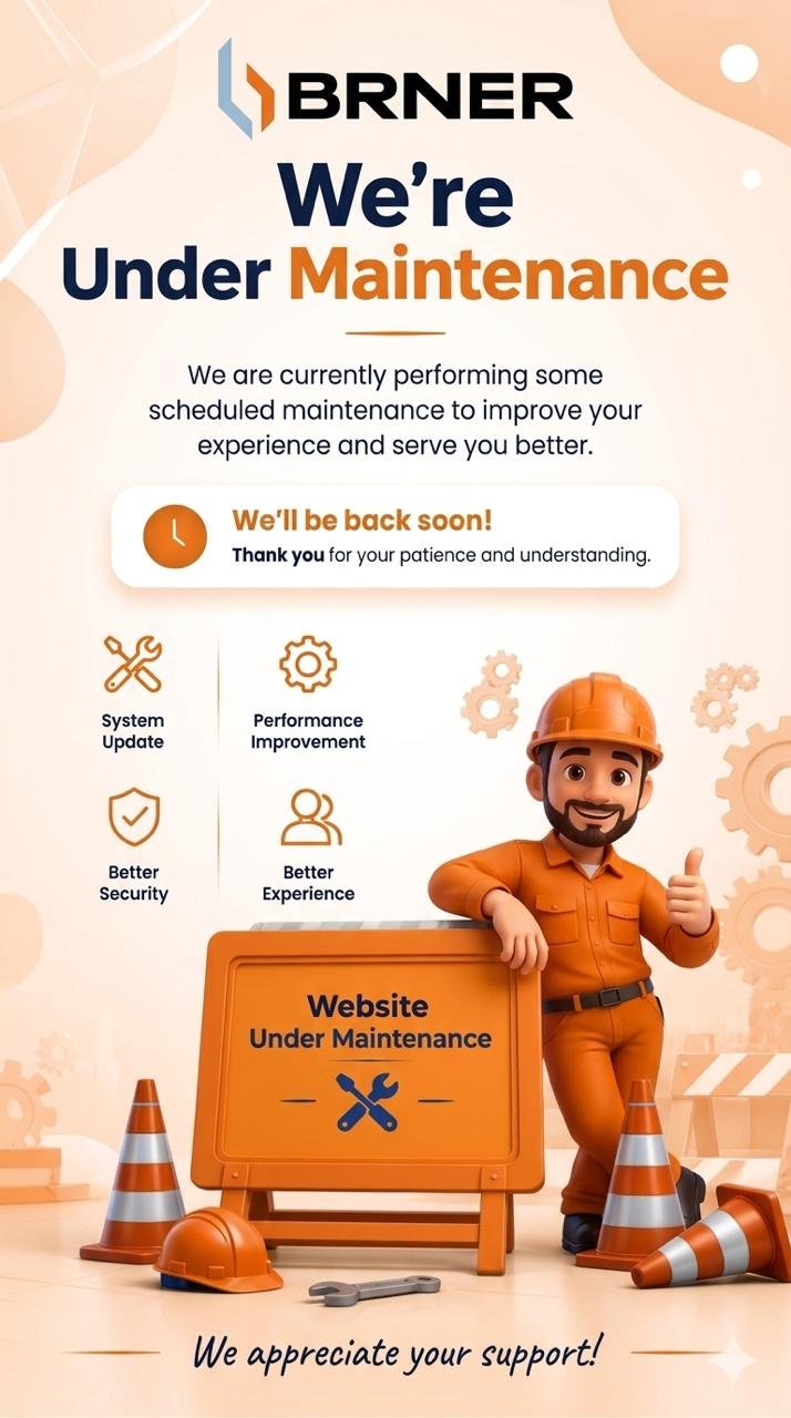 Berner.lk Under Maintenance - Mobile View